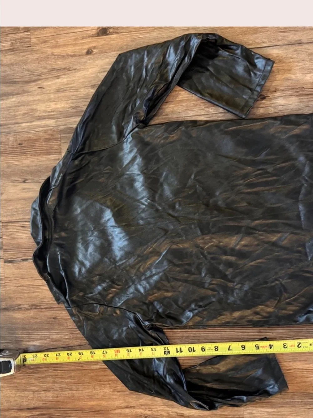 American Black Kids Faux Leather Biker Jacket Costume grease 60s boys sz 10